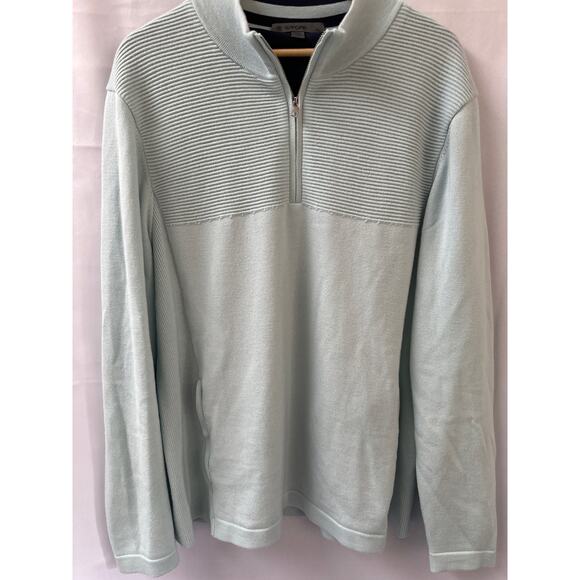 G/FORE MEN WIND BREAKER MERINO WOOL QUARTER ZIP PULLOVER Size XL - Picture 2 of 8